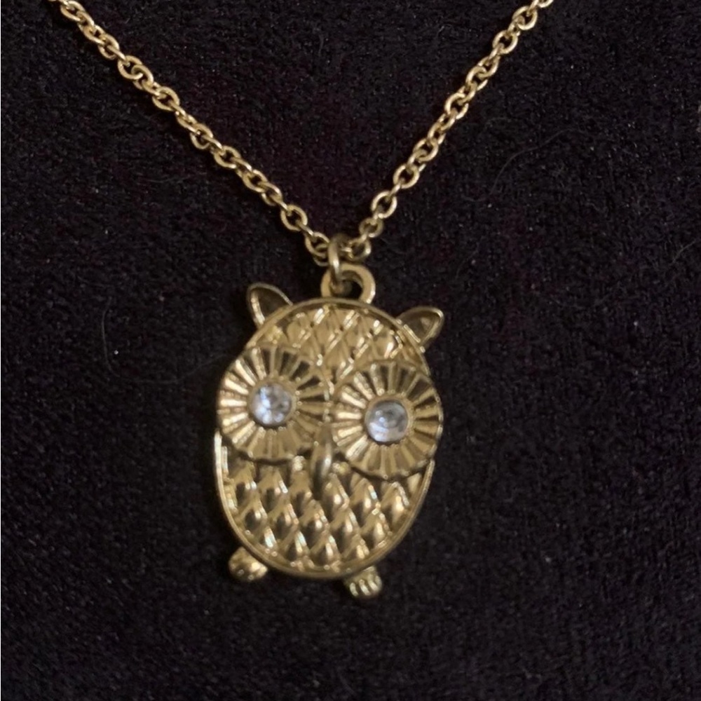 Gold Owl Necklace
